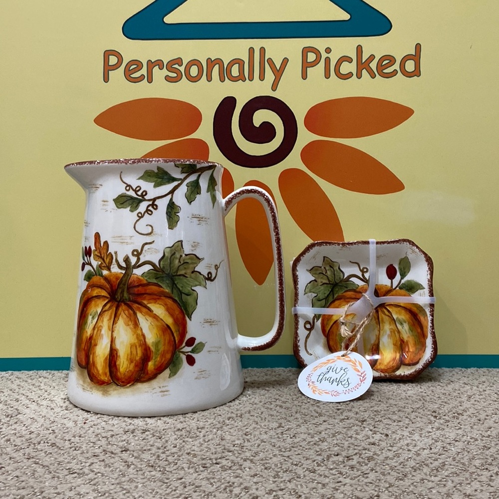 Maxcera Harvest Pitcher & Coaster Set